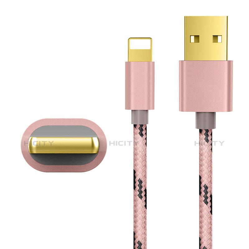 Cavo da USB a Cavetto Ricarica Carica L01 per Apple iPad 10.2 (2020) Oro Rosa