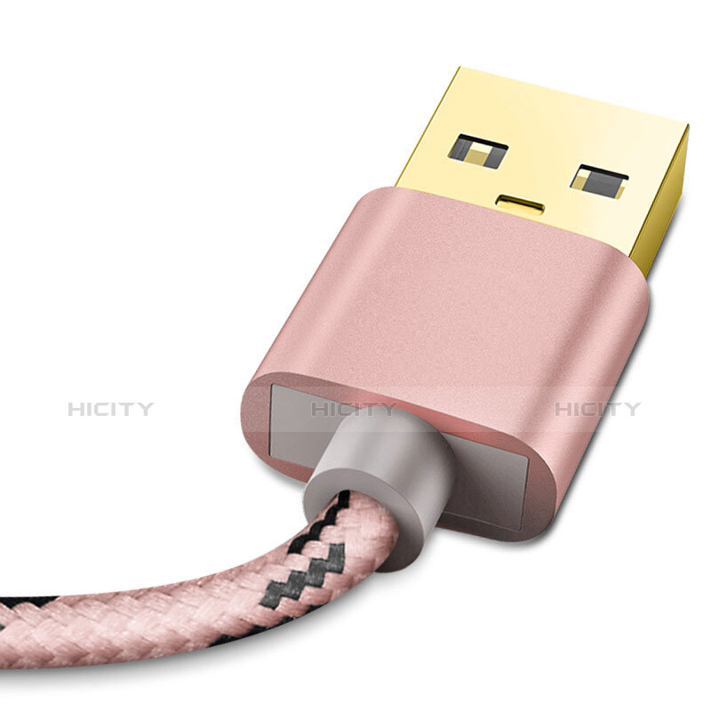 Cavo da USB a Cavetto Ricarica Carica L01 per Apple iPad Air 2 Oro Rosa