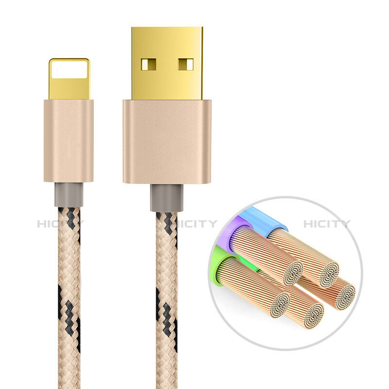 Cavo da USB a Cavetto Ricarica Carica L01 per Apple iPad Mini 4 Oro