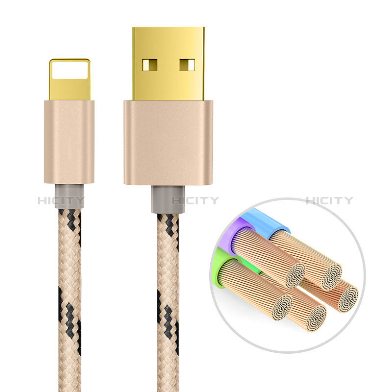 Cavo da USB a Cavetto Ricarica Carica L01 per Apple New iPad 9.7 (2017) Oro