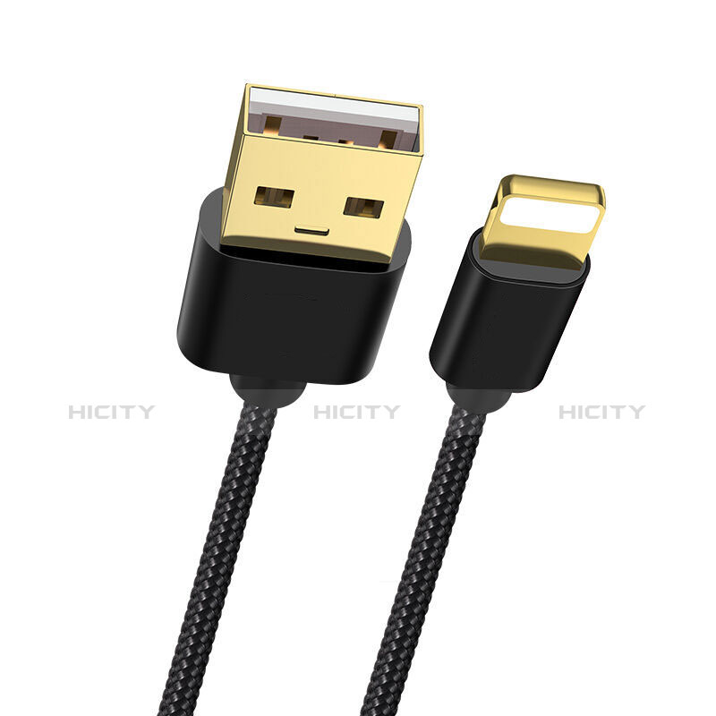 Cavo da USB a Cavetto Ricarica Carica L02 per Apple iPad 10.2 (2020) Nero