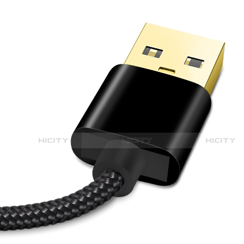 Cavo da USB a Cavetto Ricarica Carica L02 per Apple iPhone 14 Nero