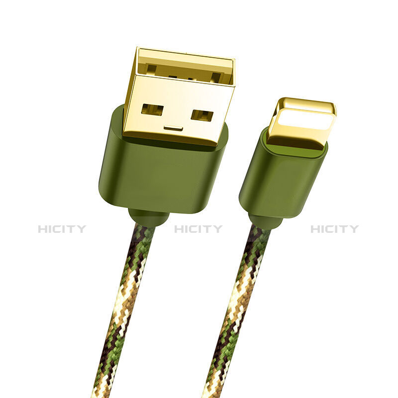 Cavo da USB a Cavetto Ricarica Carica L03 per Apple iPhone 6 Verde