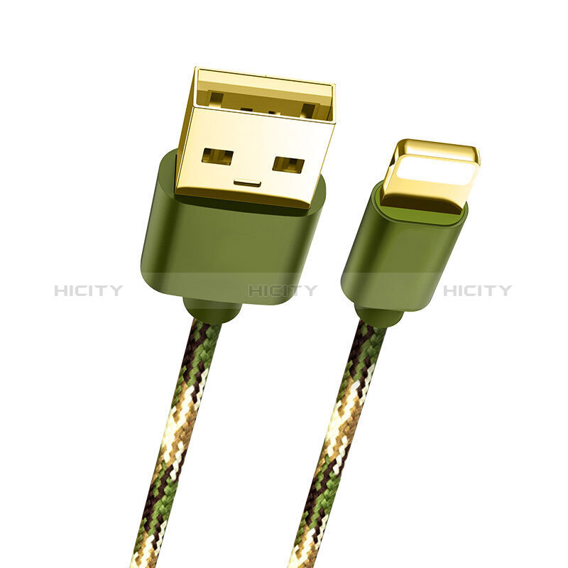 Cavo da USB a Cavetto Ricarica Carica L03 per Apple New iPad 9.7 (2017) Verde