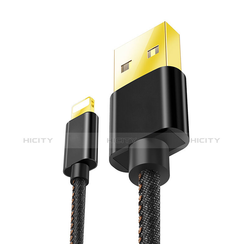 Cavo da USB a Cavetto Ricarica Carica L04 per Apple iPad Air 10.9 (2020) Nero