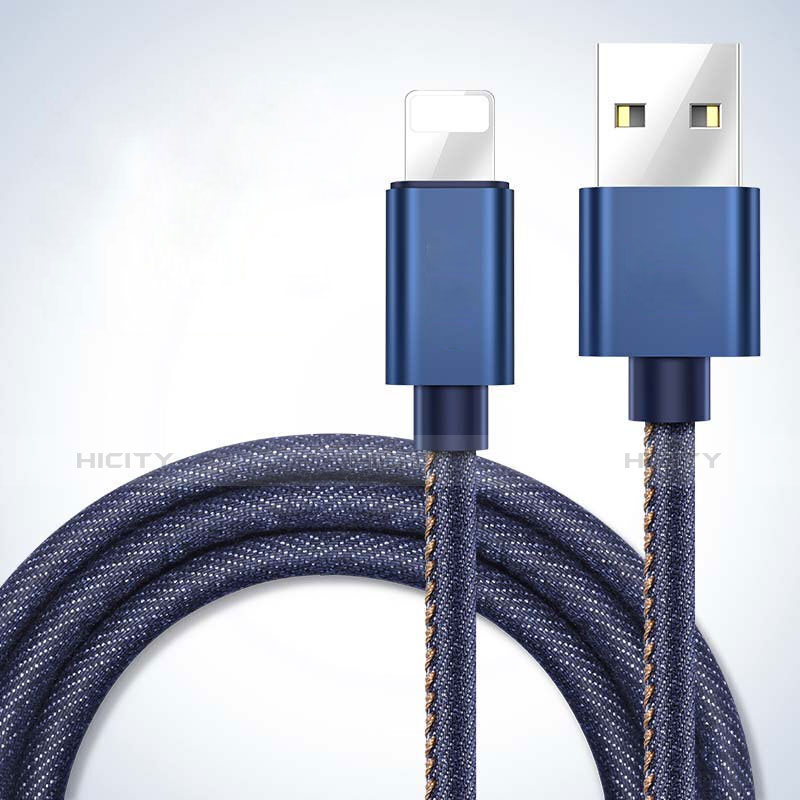 Cavo da USB a Cavetto Ricarica Carica L04 per Apple iPad Mini 2 Blu