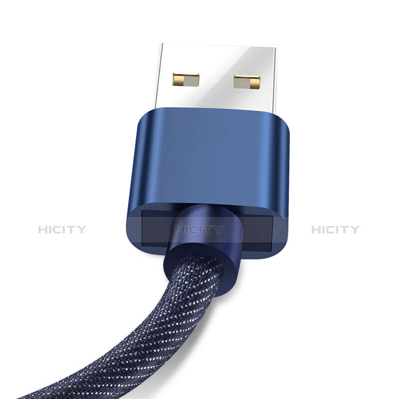 Cavo da USB a Cavetto Ricarica Carica L04 per Apple iPad Mini 3 Blu