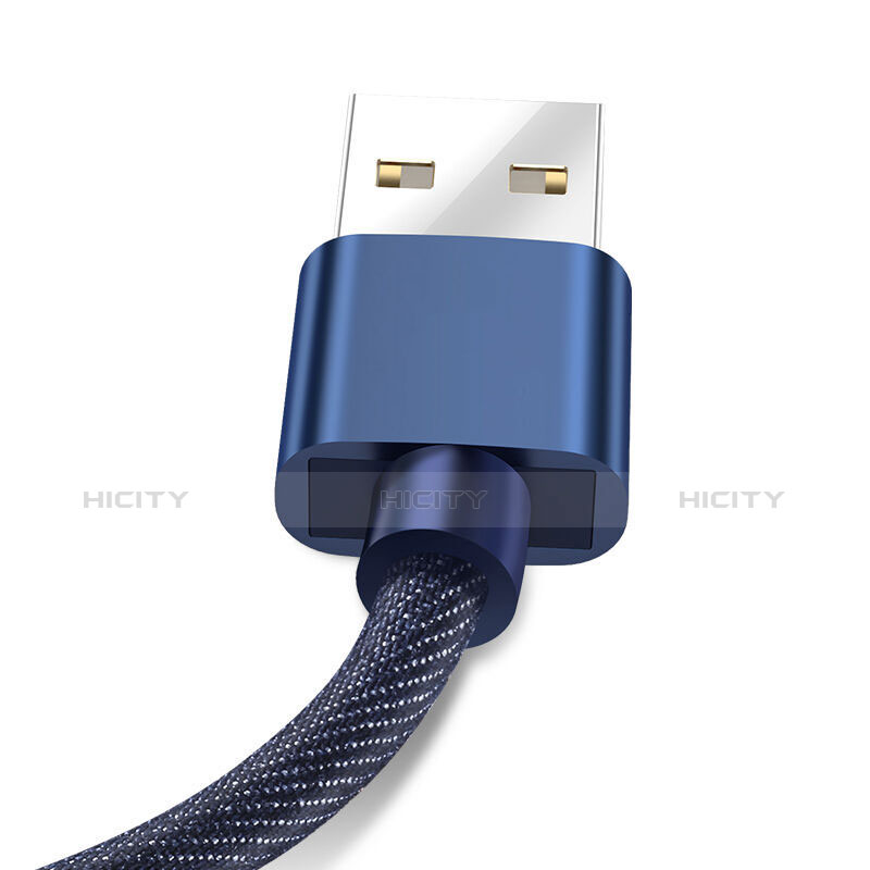 Cavo da USB a Cavetto Ricarica Carica L04 per Apple iPhone 11 Pro Max Blu