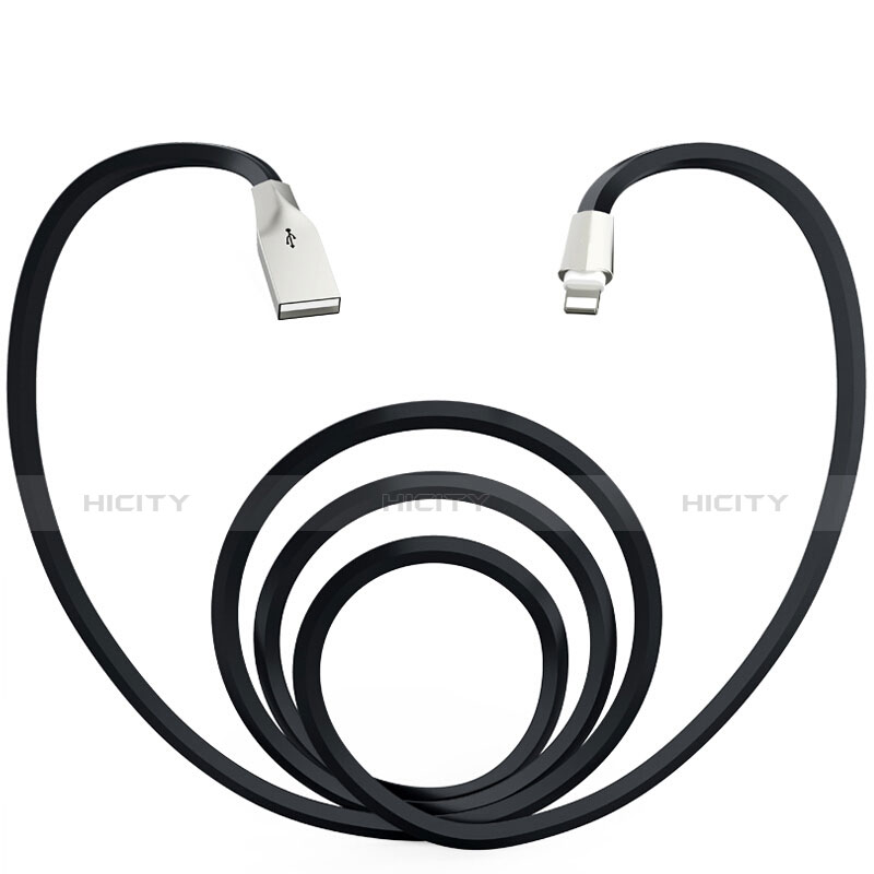 Cavo da USB a Cavetto Ricarica Carica L06 per Apple iPad 10.2 (2020) Nero