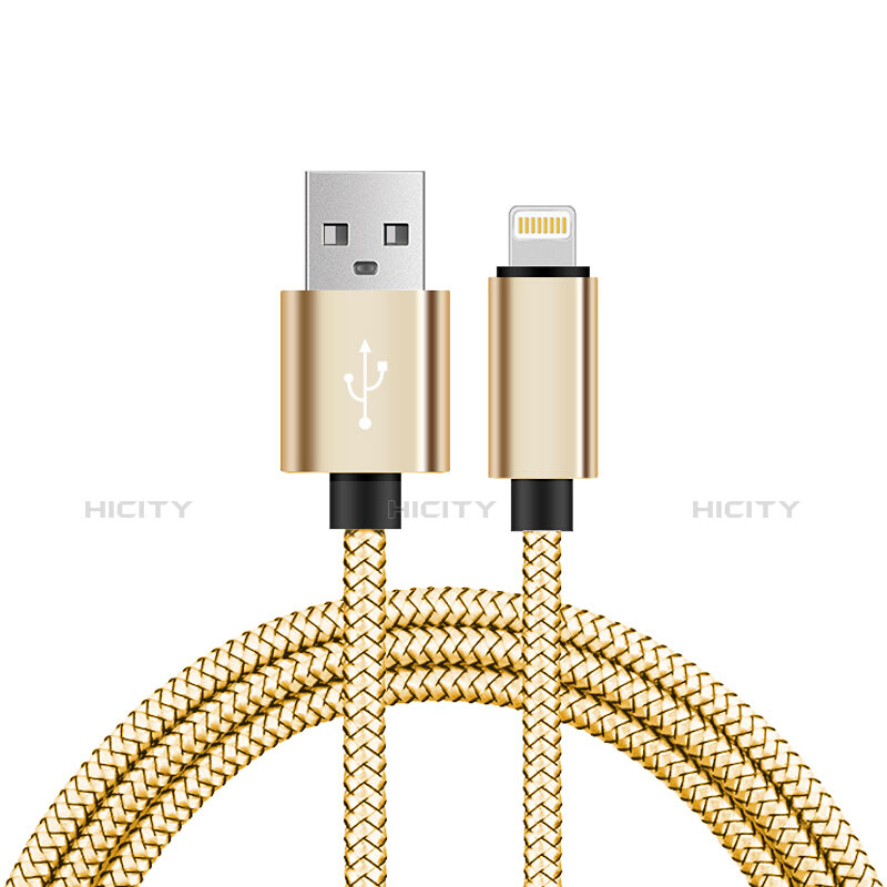 Cavo da USB a Cavetto Ricarica Carica L07 per Apple iPhone Xs Max Oro