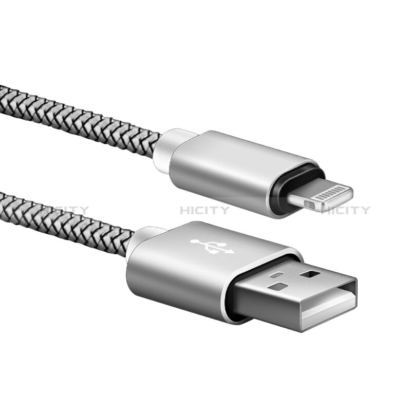 Cavo da USB a Cavetto Ricarica Carica L07 per Apple New iPad 9.7 (2017) Argento