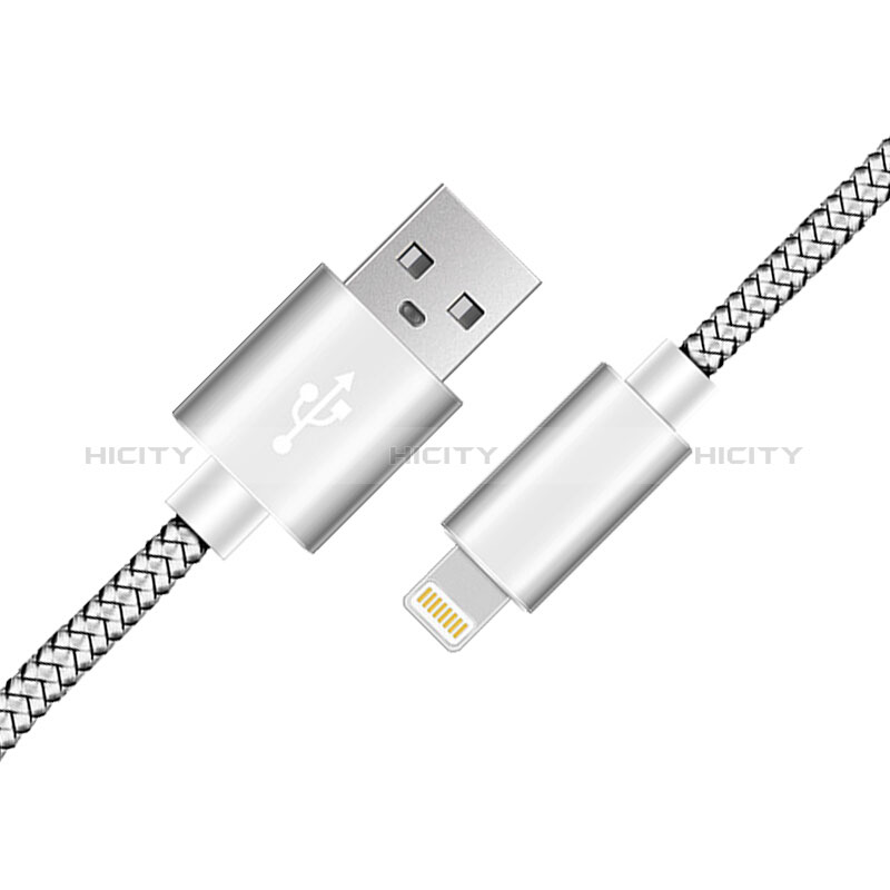 Cavo da USB a Cavetto Ricarica Carica L07 per Apple New iPad 9.7 (2017) Argento