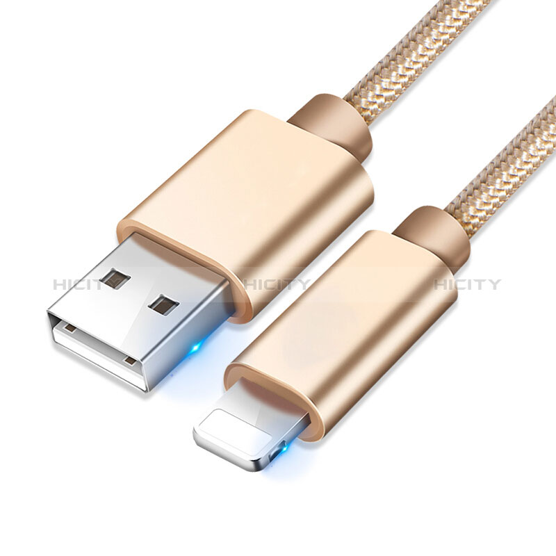 Cavo da USB a Cavetto Ricarica Carica L08 per Apple New iPad 9.7 (2017) Oro