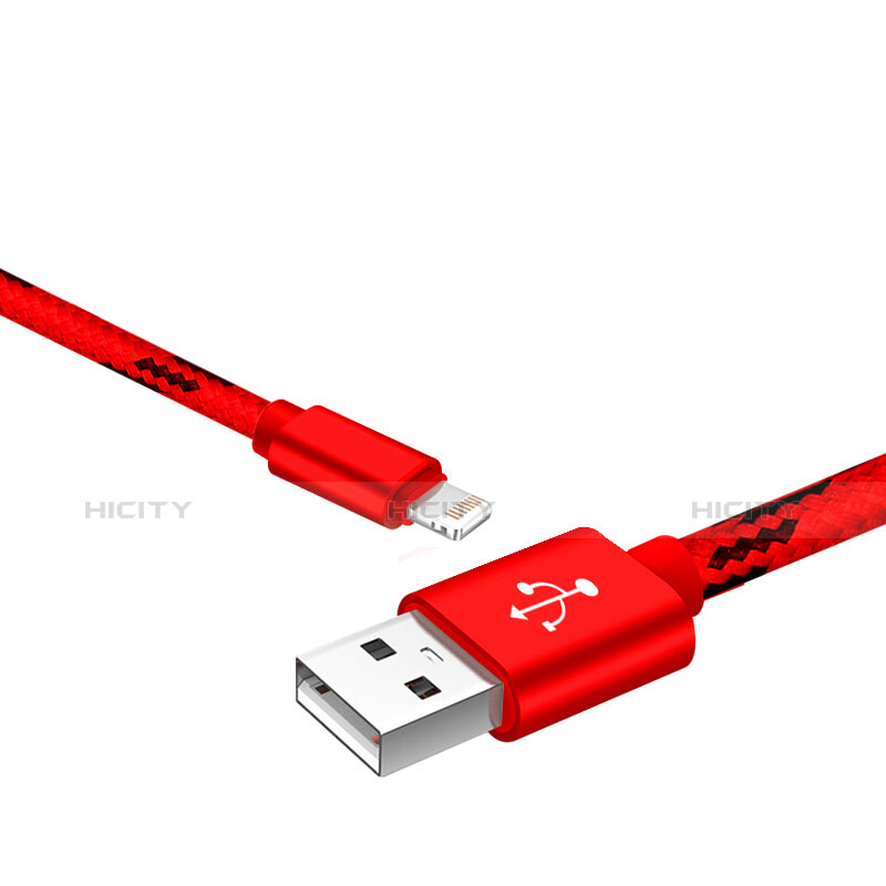 Cavo da USB a Cavetto Ricarica Carica L10 per Apple iPad Mini 2 Rosso