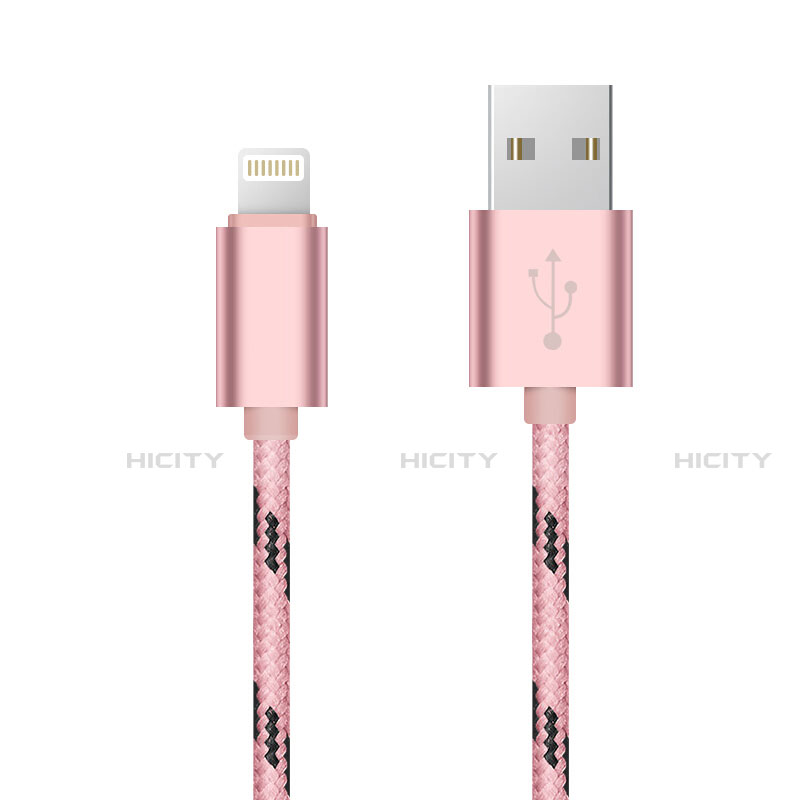 Cavo da USB a Cavetto Ricarica Carica L10 per Apple iPhone 14 Plus Rosa