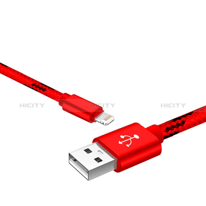 Cavo da USB a Cavetto Ricarica Carica L10 per Apple New iPad 9.7 (2017) Rosso