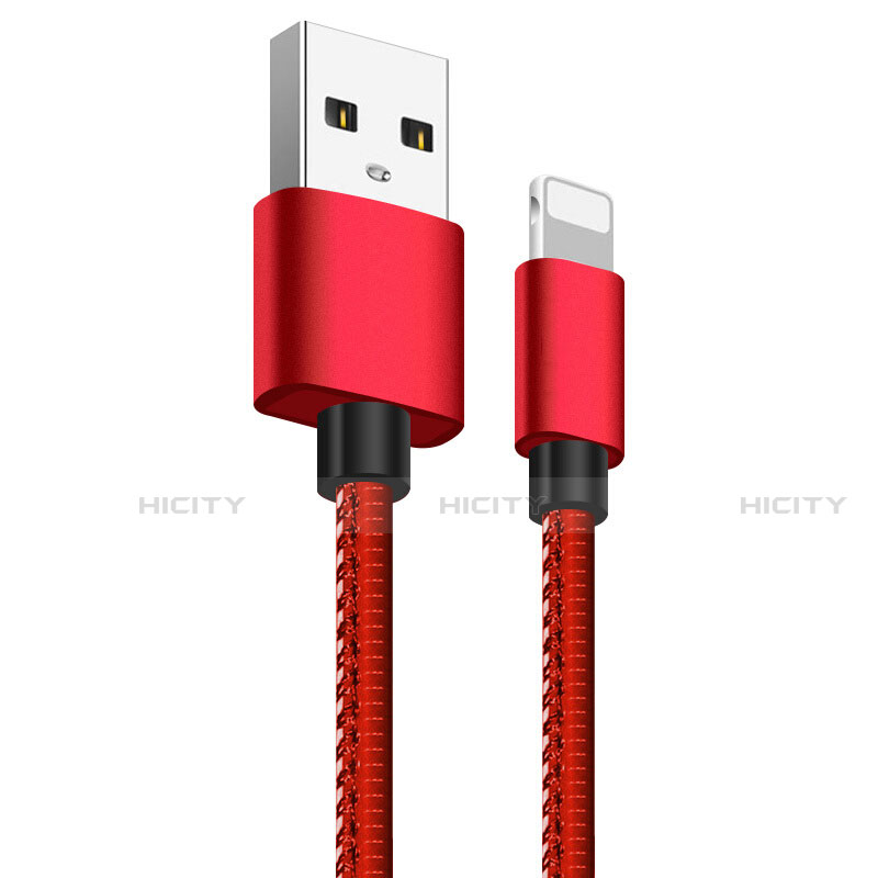 Cavo da USB a Cavetto Ricarica Carica L11 per Apple iPhone 12 Mini Rosso