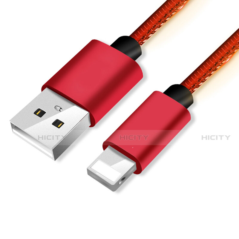 Cavo da USB a Cavetto Ricarica Carica L11 per Apple iPhone 14 Pro Rosso