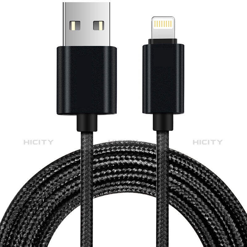 Cavo da USB a Cavetto Ricarica Carica L13 per Apple iPad Mini 2 Nero