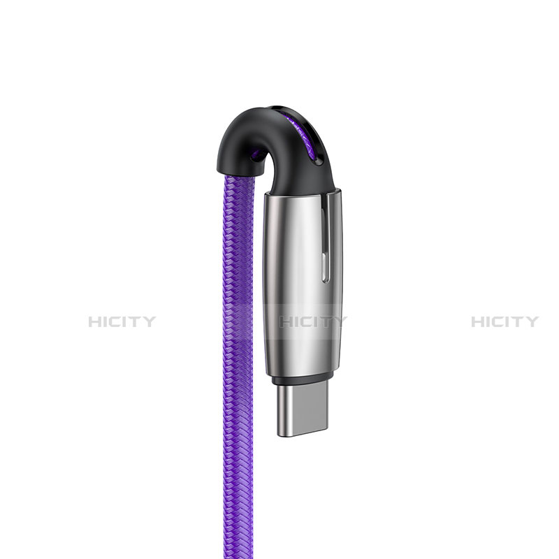 Cavo Type-C Android Universale T12 per Apple iPad Pro 12.9 (2022) Viola