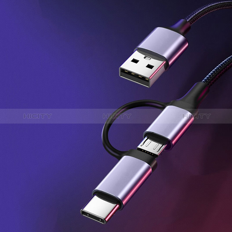 Cavo Type-C e Mrico USB Android Universale 3A H01 per Apple iPad Pro 11 (2022) Grigio Scuro