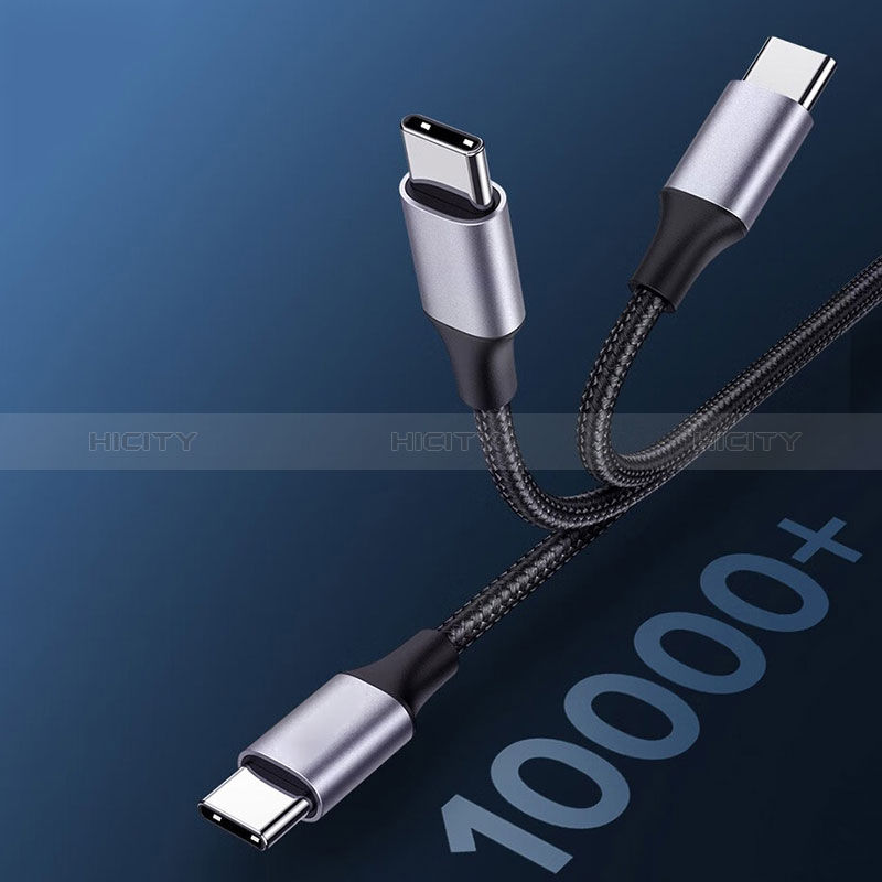Cavo Type-C USB-C a Type-C USB-C 60W per Apple iPad Air 5 10.9 (2022) Grigio Scuro