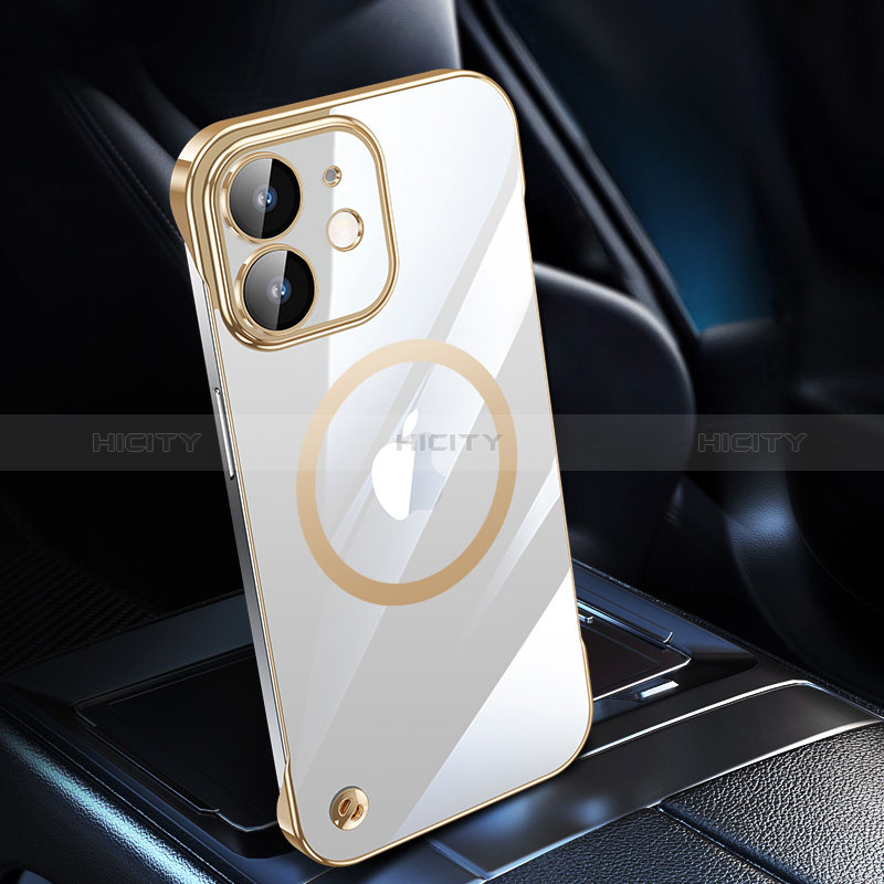 Cover Crystal Trasparente Rigida Cover con Mag-Safe Magnetic QC1 per Apple iPhone 12 Mini