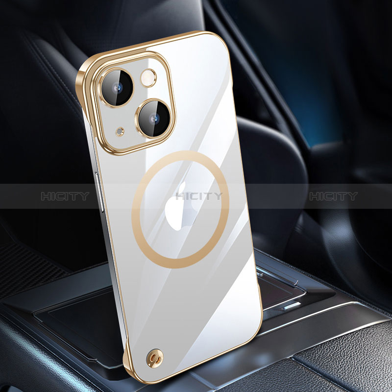 Cover Crystal Trasparente Rigida Cover con Mag-Safe Magnetic QC1 per Apple iPhone 14 Plus