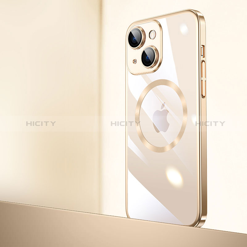 Cover Crystal Trasparente Rigida Cover con Mag-Safe Magnetic QC2 per Apple iPhone 15 Plus