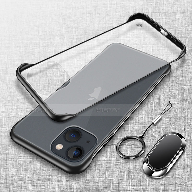 Cover Crystal Trasparente Rigida Cover con Magnetico Anello Supporto per Apple iPhone 13 Mini