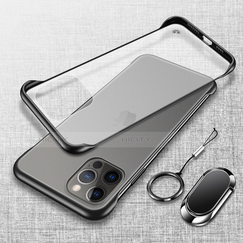 Cover Crystal Trasparente Rigida Cover con Magnetico Anello Supporto per Apple iPhone 15 Pro