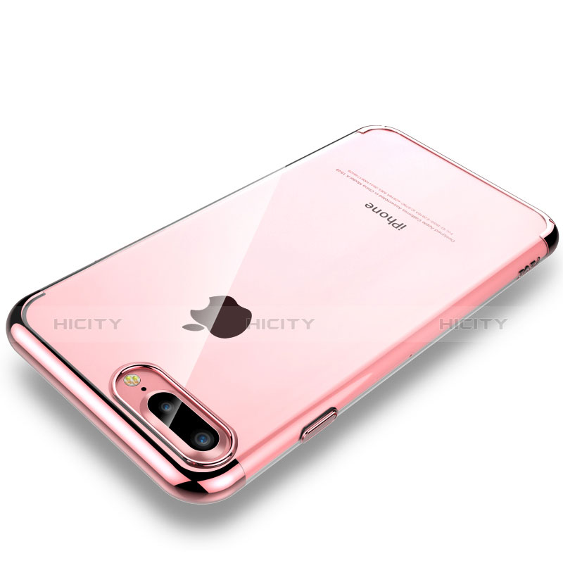 Cover Crystal Trasparente Rigida Cover H01 per Apple iPhone 8 Plus Oro Rosa