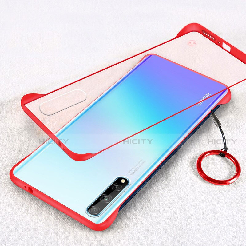 Cover Crystal Trasparente Rigida Cover H01 per Huawei Enjoy 10S Rosso