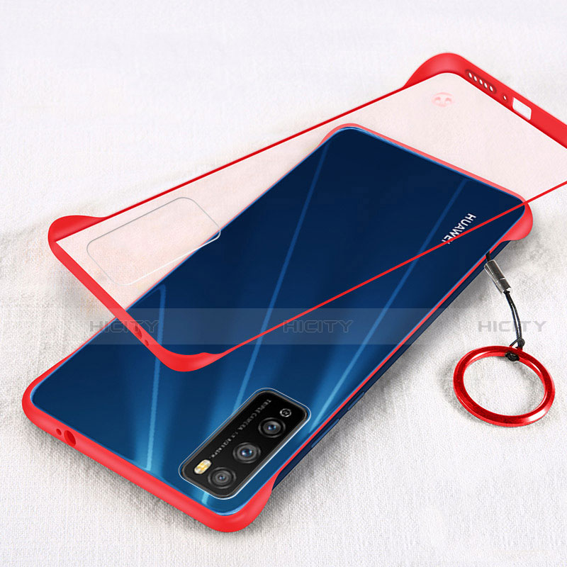 Cover Crystal Trasparente Rigida Cover H01 per Huawei Enjoy 20 Pro 5G Rosso