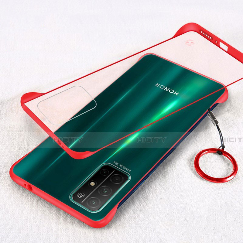 Cover Crystal Trasparente Rigida Cover H01 per Huawei Honor 30S Rosso