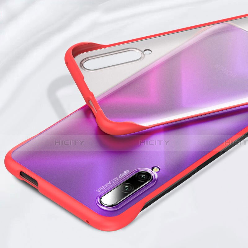 Cover Crystal Trasparente Rigida Cover H01 per Huawei Honor 9X Pro Rosso