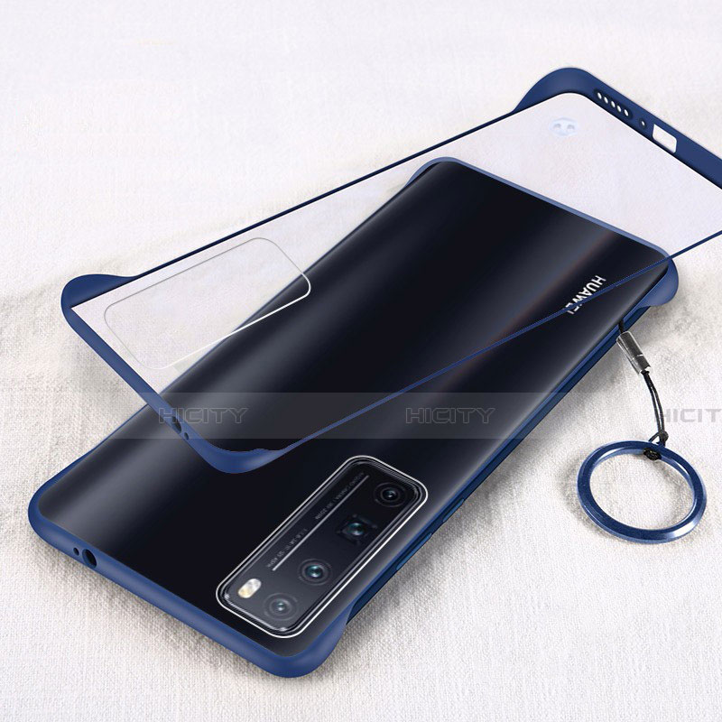 Cover Crystal Trasparente Rigida Cover H01 per Huawei Nova 7 Pro 5G Blu