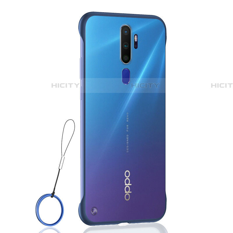 Cover Crystal Trasparente Rigida Cover H01 per Oppo A11 Blu