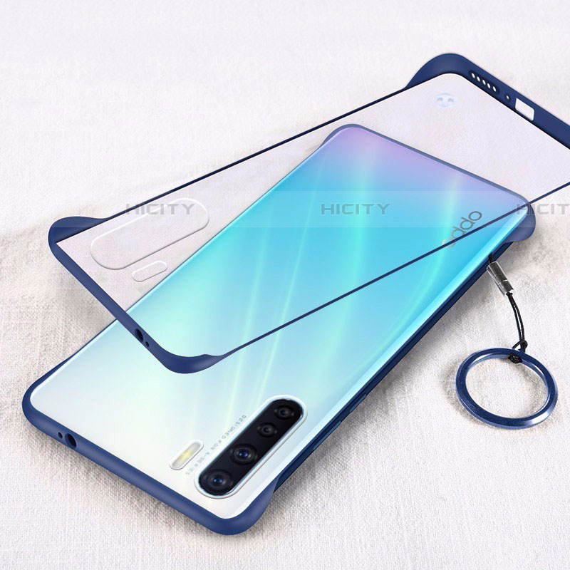 Cover Crystal Trasparente Rigida Cover H01 per Oppo A91 Blu