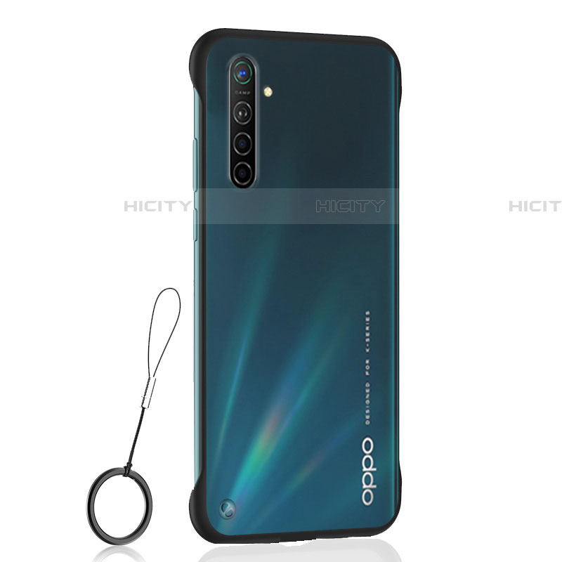 Cover Crystal Trasparente Rigida Cover H01 per Oppo K5 Nero