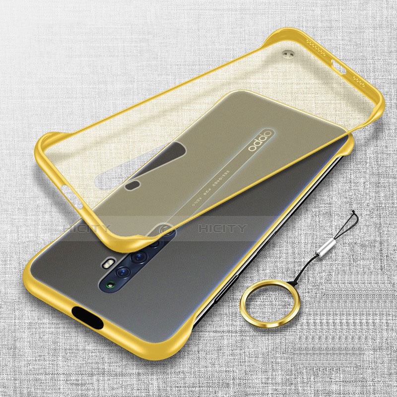 Cover Crystal Trasparente Rigida Cover H01 per Oppo Reno2 Z Giallo