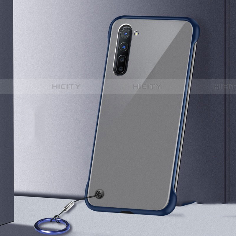 Cover Crystal Trasparente Rigida Cover H01 per Oppo Reno3 Blu