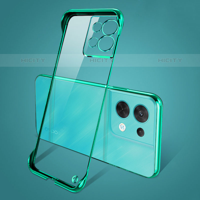 Cover Crystal Trasparente Rigida Cover H01 per Oppo Reno8 Pro+ Plus 5G Verde