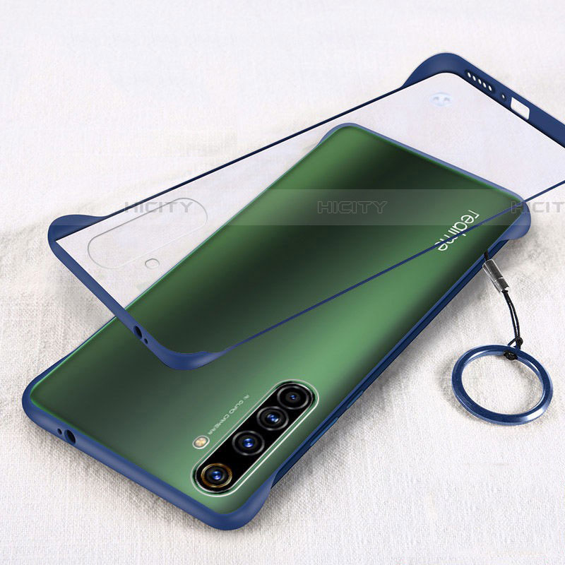 Cover Crystal Trasparente Rigida Cover H01 per Realme X50 Pro 5G Blu