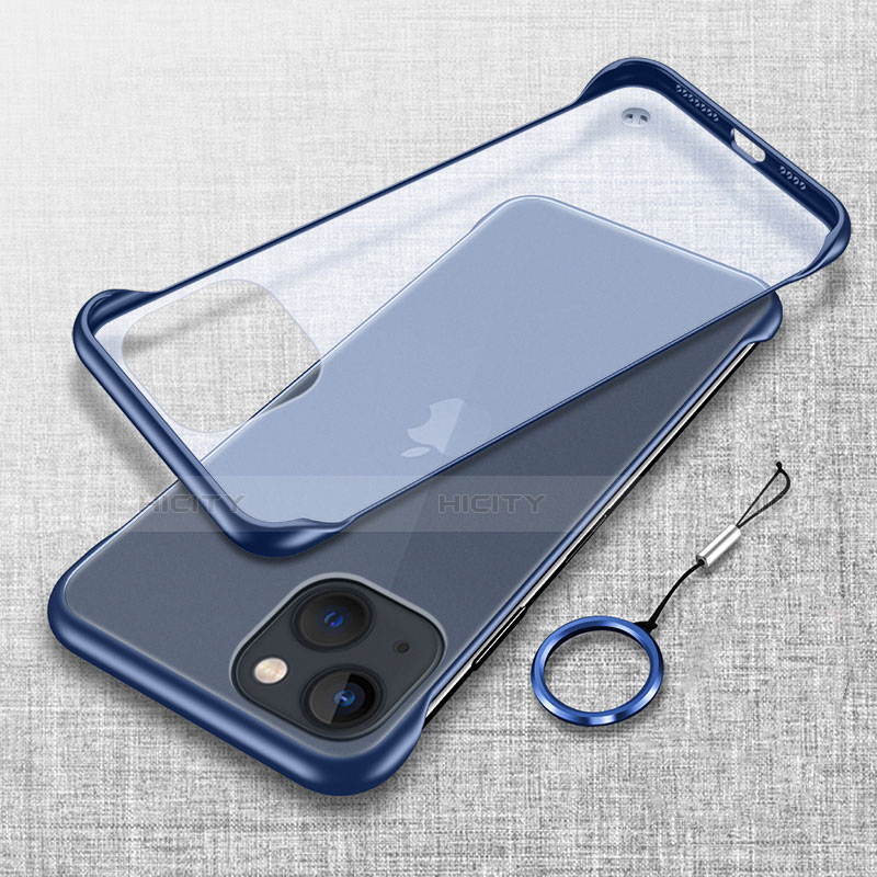 Cover Crystal Trasparente Rigida Cover H02 per Apple iPhone 15 Plus Blu