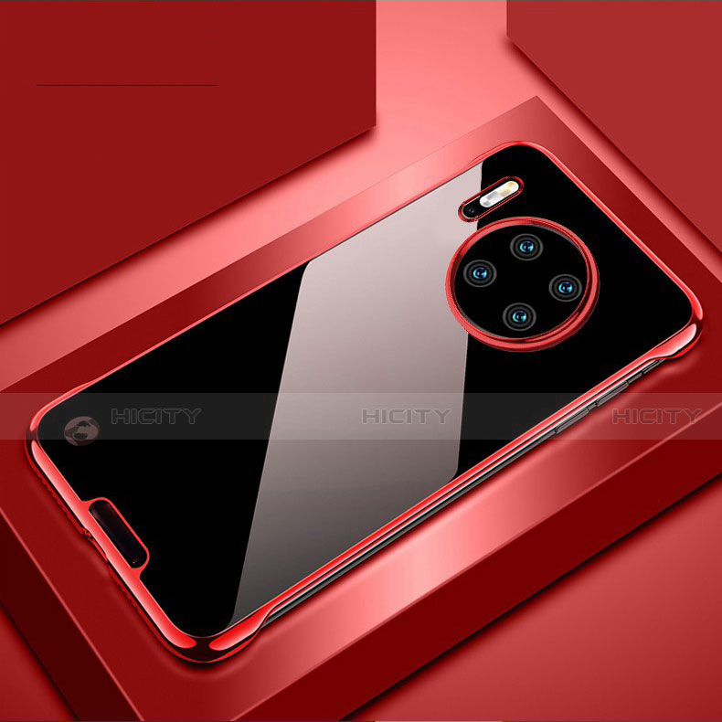 Cover Crystal Trasparente Rigida Cover H02 per Huawei Mate 30 5G Rosso