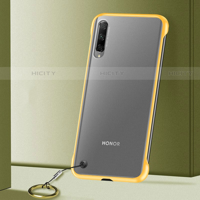 Cover Crystal Trasparente Rigida Cover H02 per Huawei P Smart Pro (2019) Giallo