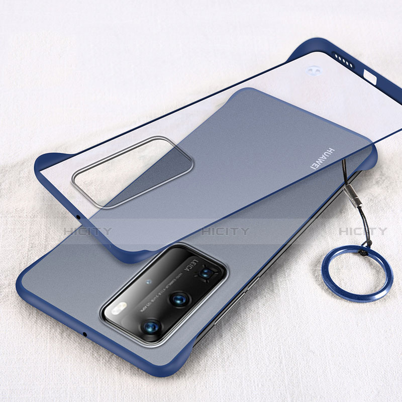 Cover Crystal Trasparente Rigida Cover H02 per Huawei P40 Pro Blu