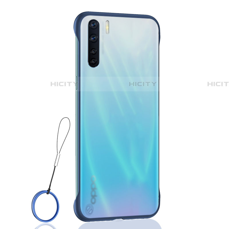 Cover Crystal Trasparente Rigida Cover H02 per Oppo A91 Blu