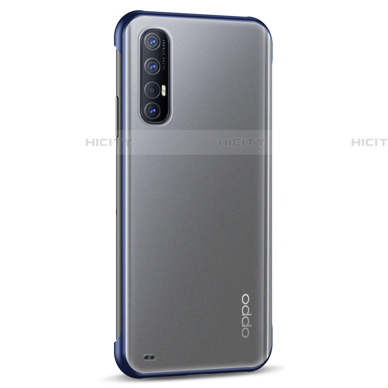 Cover Crystal Trasparente Rigida Cover H02 per Oppo Find X2 Neo Blu